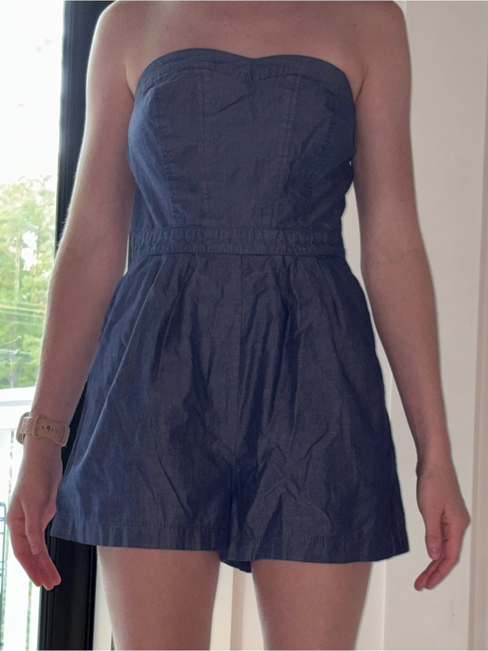 Mossimo Supply Co Denim Romper Cotton Jumper Women’s Small Outfit